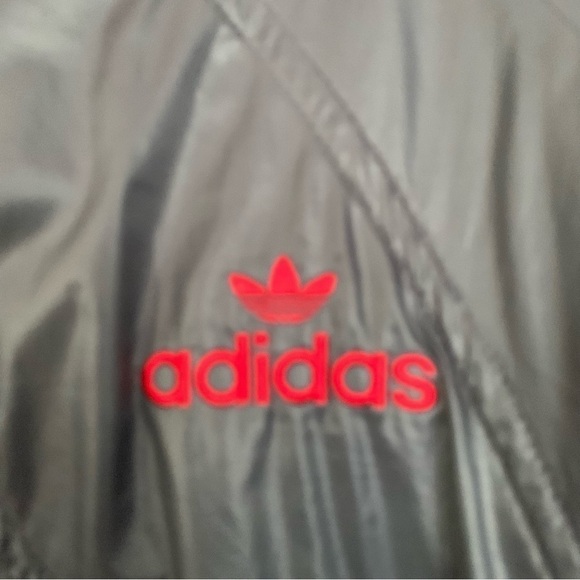 Adidas Y2K Icebreaker Gray Quilted Red Knit Bomber Training Varsity Jacket Sz L - Picture 5 of 10